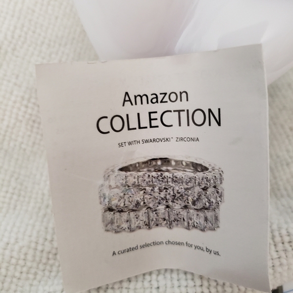 Amazon Collection Swarovski Pink Heart Ring Size 10.5 - Picture 6 of 8